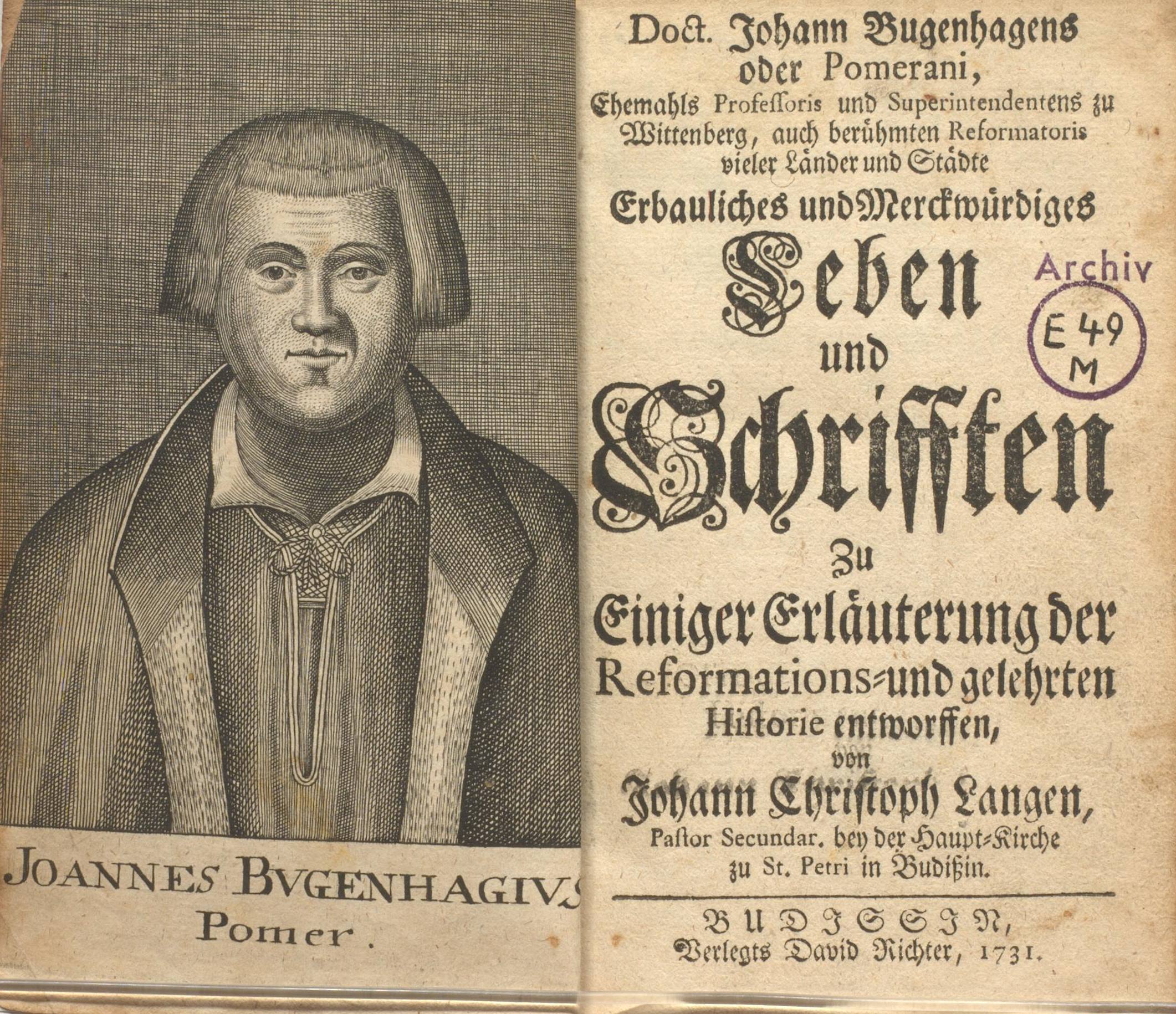 Porträt von Prof. Dr. Johannes Bugenhagen