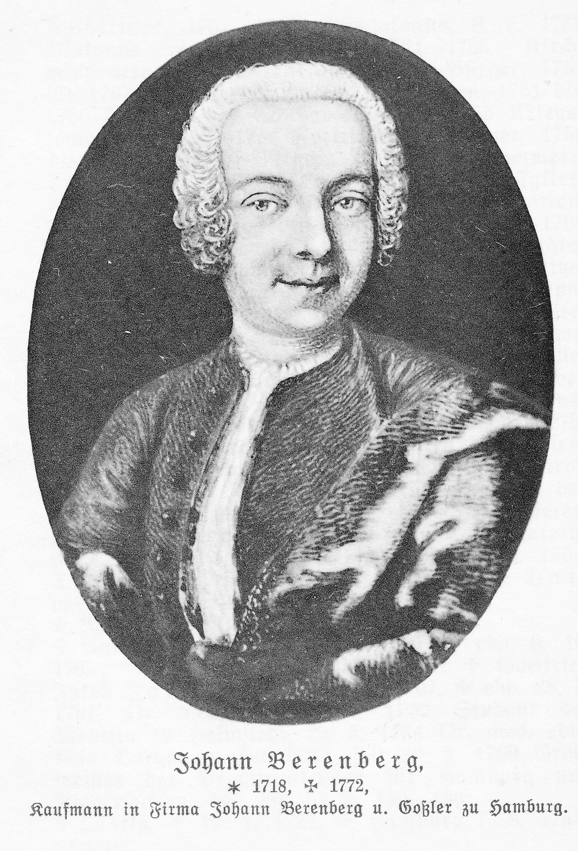 Porträt von Johann Berenberg