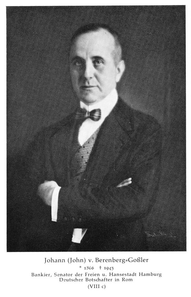 Porträt von Johann von Berenberg-Gossler