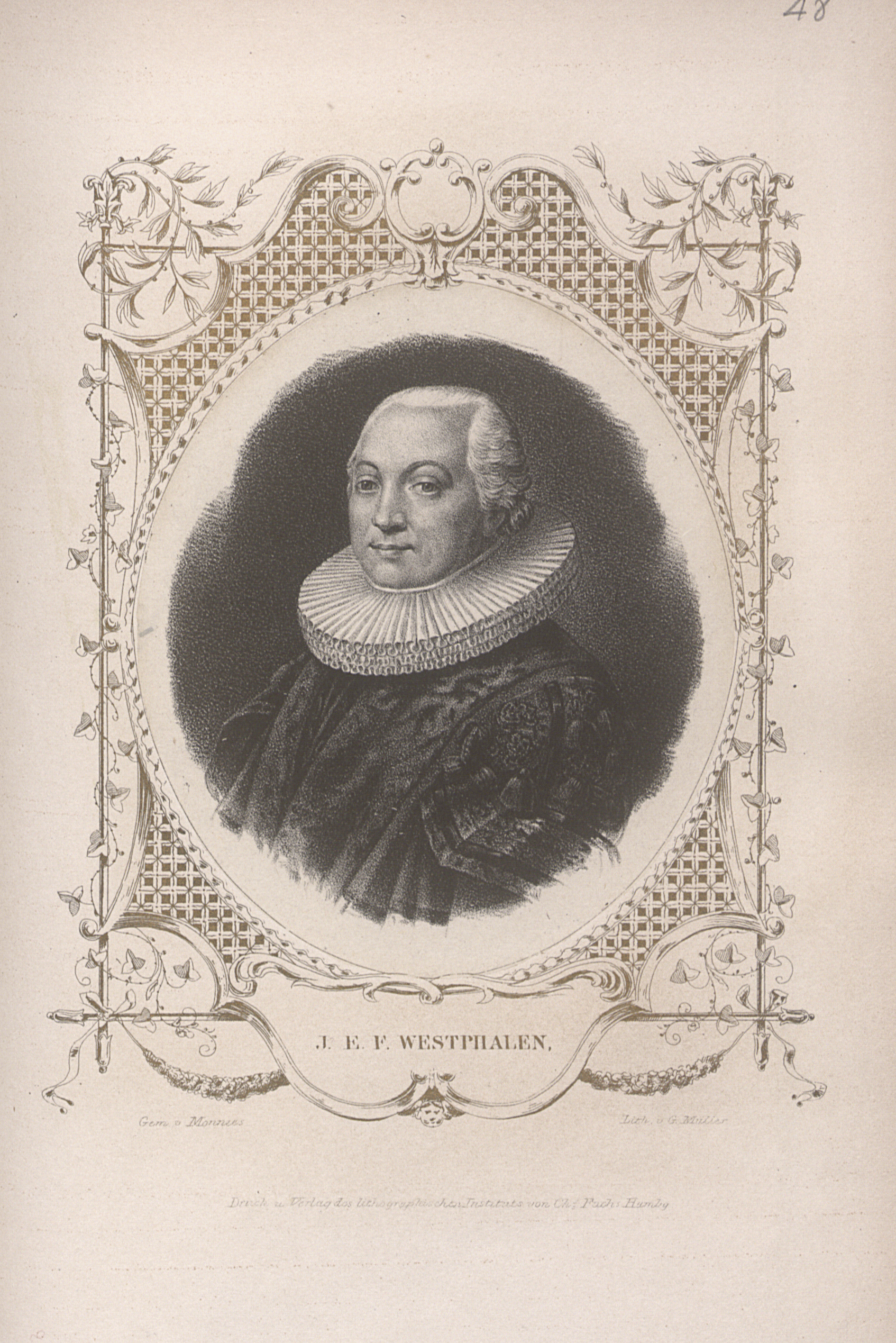 Porträt von Johann Ernst Friedrich Westphalen