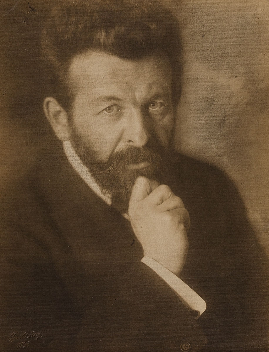 Porträt von Richard Fedor Leopold Dehmel
