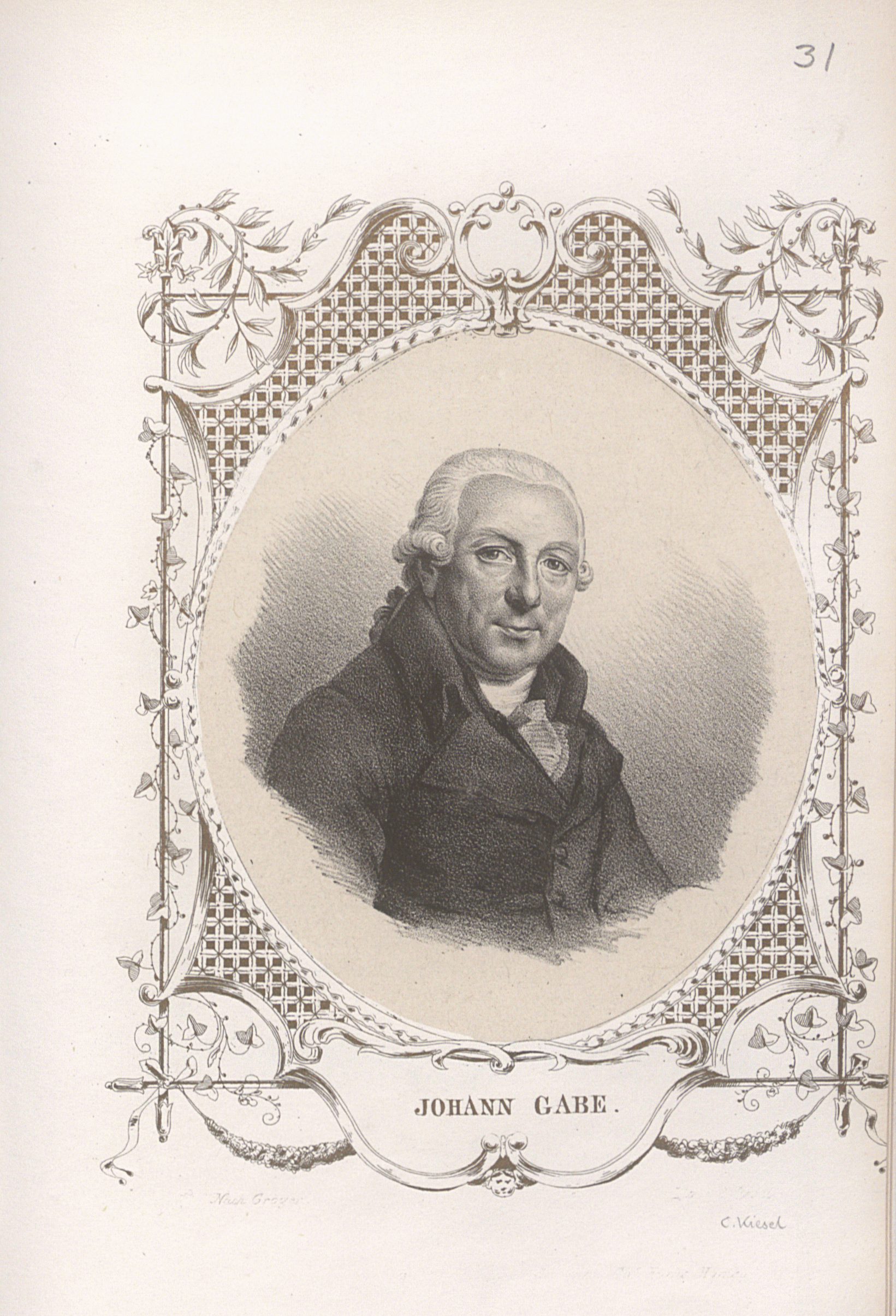 Porträt von Johann Gabe